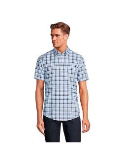 lands end Men's Lands' End Traditional-Fit No-Iron Button-Down Sport Shirt