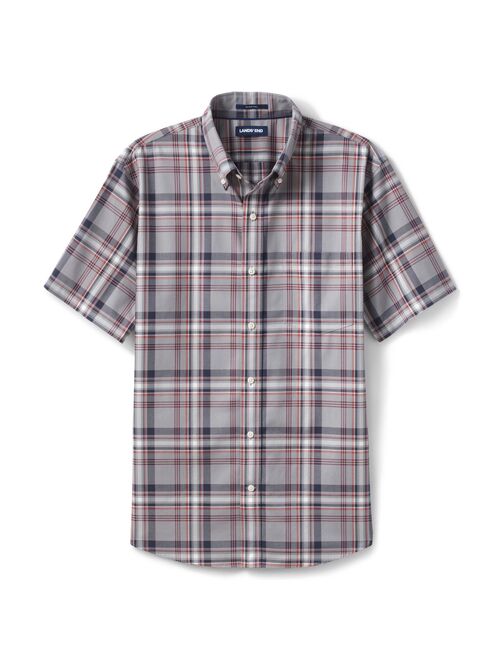 lands end Men's Lands' End Traditional-Fit No-Iron Button-Down Sport Shirt