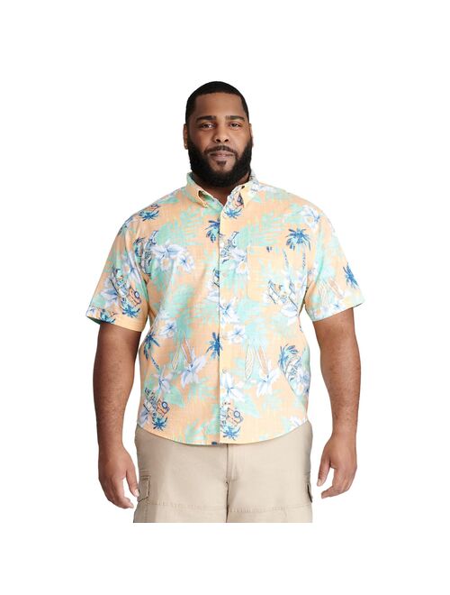 Big & Tall IZOD Saltwater Classic-Fit Chambray Button-Down Shirt