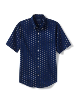 lands end Men's Lands' End Traditional-Fit Essential Lightweight Poplin Button-Down Shirt