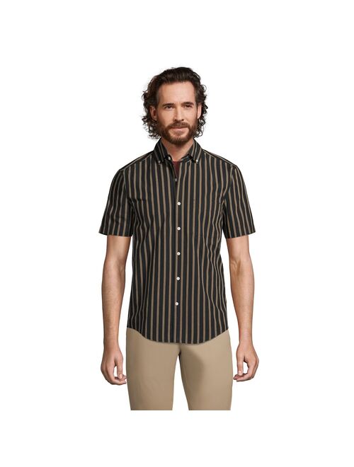 lands end Men's Lands' End Traditional-Fit Essential Lightweight Poplin Button-Down Shirt