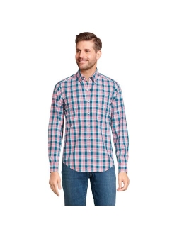 lands end Big & Tall Lands' End Traditional-Fit Essential Lightweight Poplin Shirt