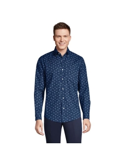 lands end Men's Lands' End Traditional-Fit No-Iron Twill Button-Down Shirt