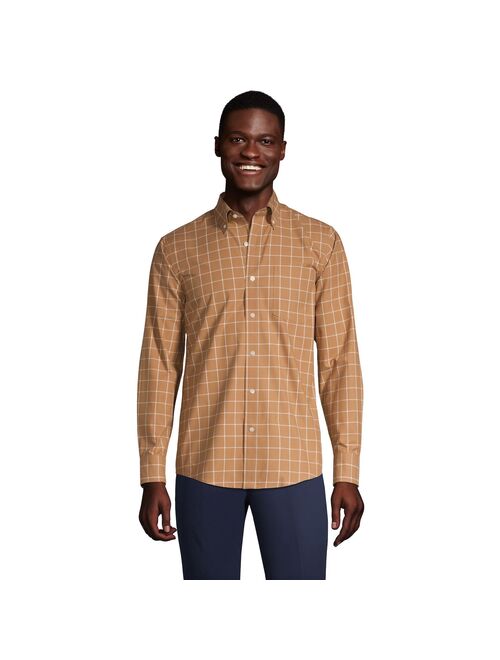 lands end Men's Lands' End Traditional-Fit No-Iron Twill Button-Down Shirt