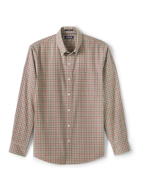 lands end Men's Lands' End Traditional-Fit No-Iron Twill Button-Down Shirt