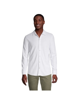 lands end Men's Lands' End Textured Button-Down Shirt