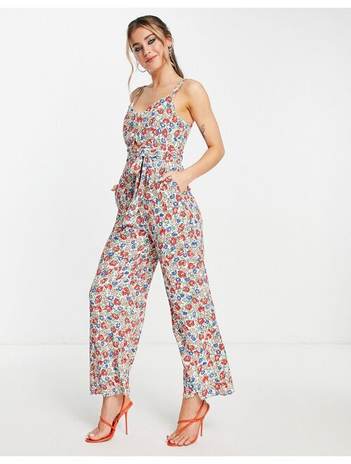 Nobody's Child printed wide leg jumpsuit in floral