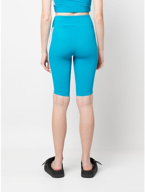 Palm Angels side-stripe cycling shorts