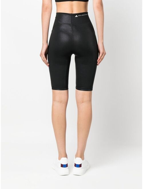 adidas by Stella McCartney logo-print cycling shorts