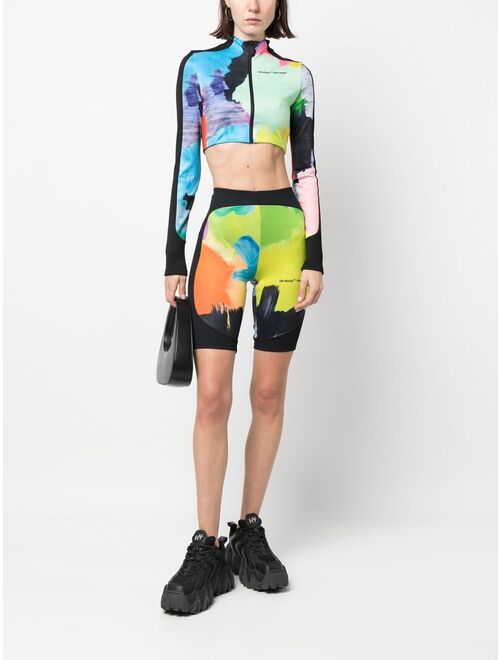 Off-White Brush Stroke biker shorts