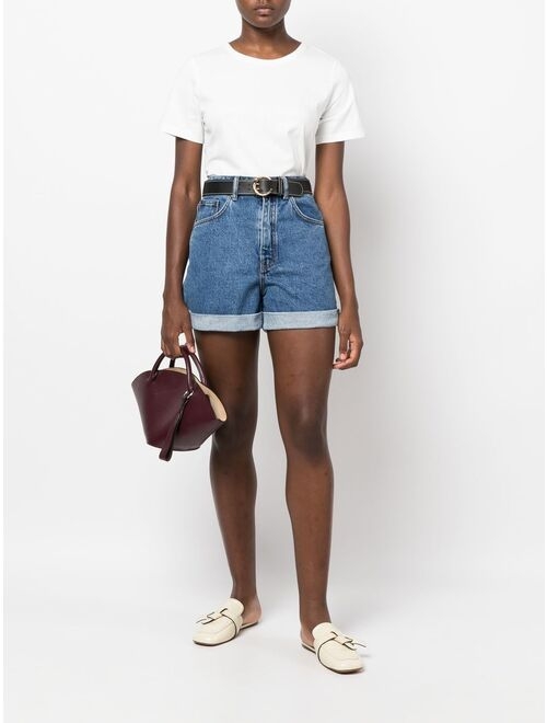 12 STOREEZ mid-wash denim shorts