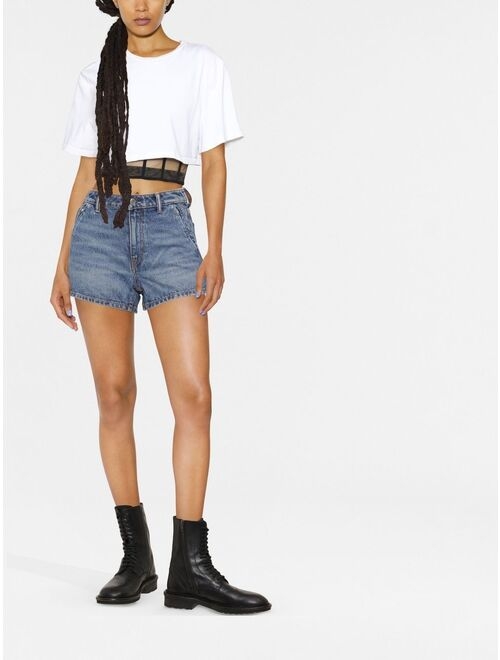 Alexander Wang high-rise denim shorts