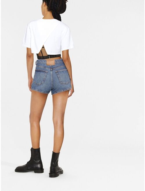 Alexander Wang high-rise denim shorts