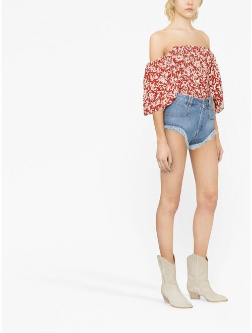 Isabel Marant MARANT ETOILE frayed denim shorts