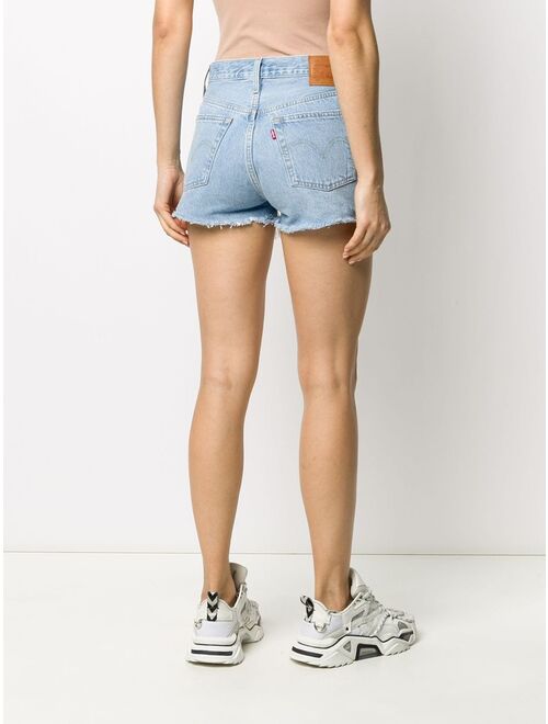 Levi's distressed denim shorts