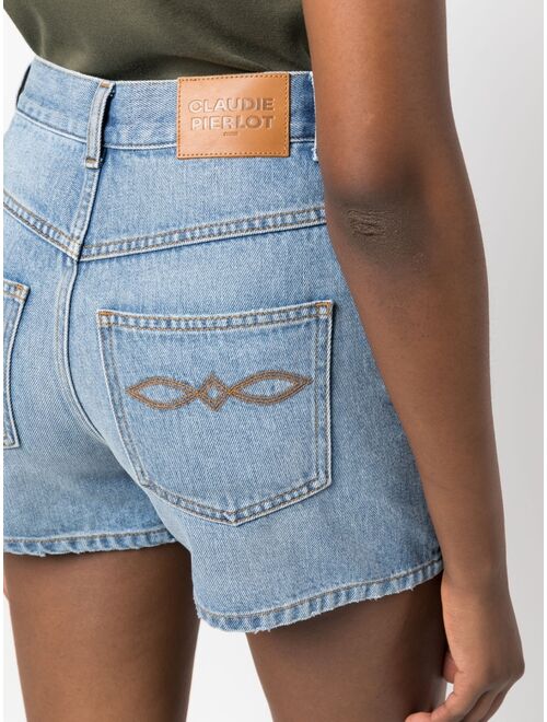 Claudie Pierlot high-waisted denim shorts