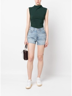 7 For All Mankind unfinished-effect denim shorts