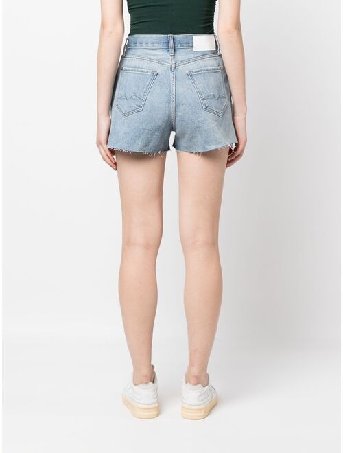 7 For All Mankind unfinished-effect denim shorts