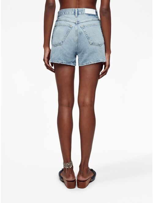 RE/DONE mid-rise denim shorts