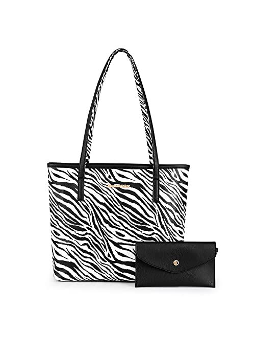 Montana West Tote Bags Vegan Leather Purses and Handbags for Women Top Handle Ladies Shoulder Bags