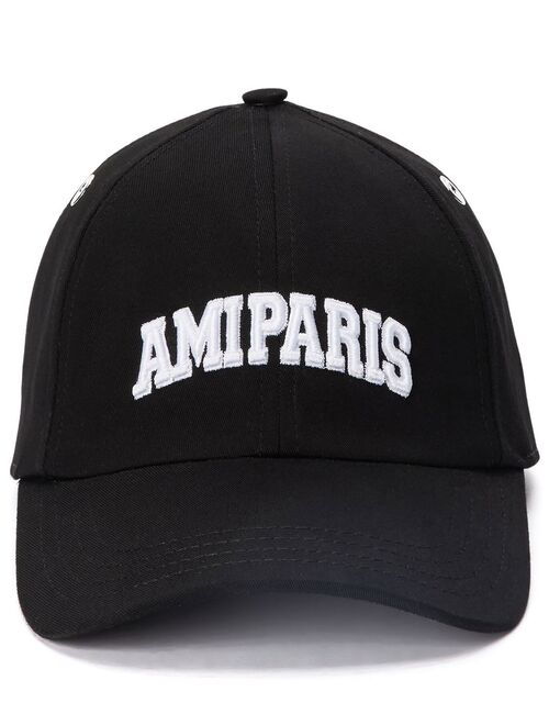 AMI Paris logo-patch baseball cap