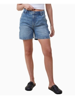 Women's Carpenter Denim Shorts