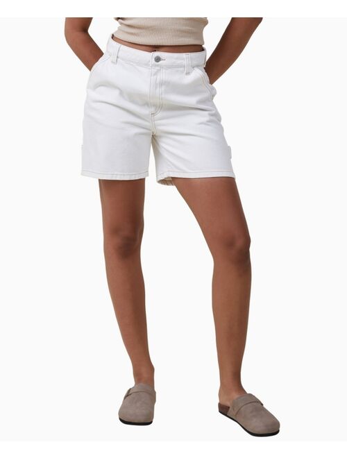 COTTON ON Women's Carpenter Denim Shorts