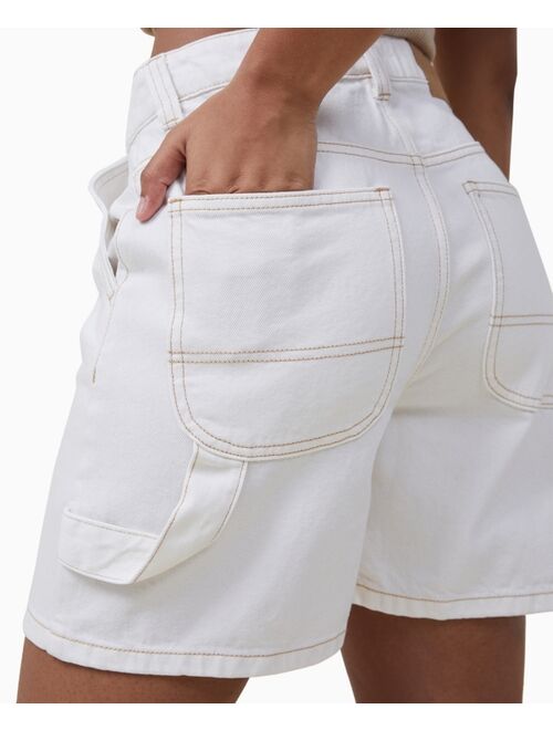 COTTON ON Women's Carpenter Denim Shorts