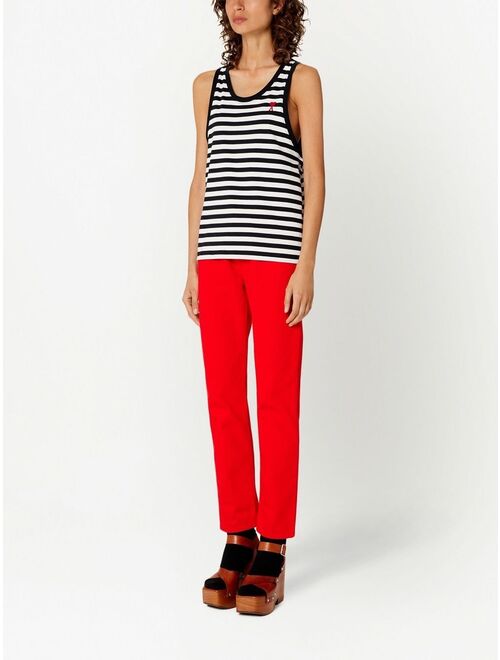 AMI Paris Ami de Coeur striped tank top