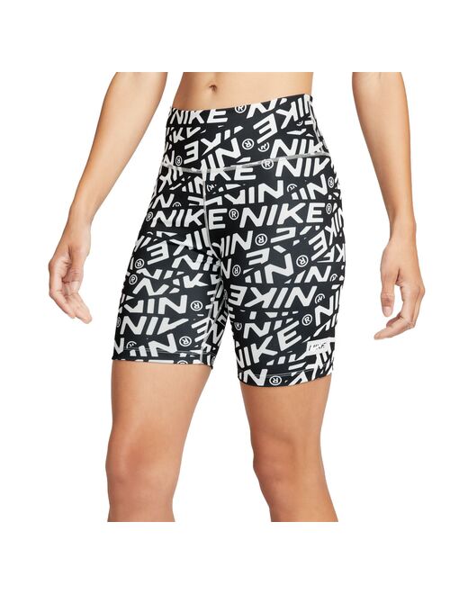 Women's Nike One Printed 7-in. Midrise Bike Shorts