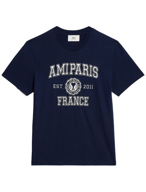 AMI Paris logo-print cotton T-shirt