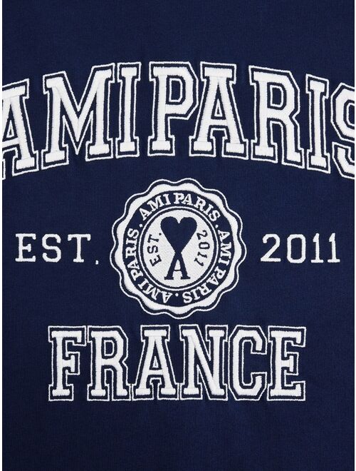 AMI Paris logo-print cotton T-shirt