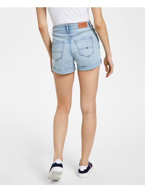 Tommy Jeans 4" Curvy Embroidered Shorts