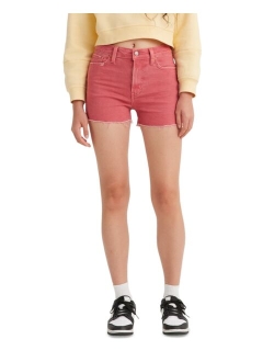 Women's High-Rise Distressed Denim Shorts