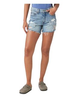 Women's Distressed Denim Shorts