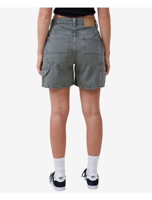 COTTON ON Women's Carpenter Denim Shorts