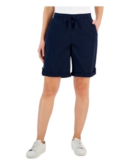 Style & Co Women's Woven Cuffed Pull-On Shorts, Created for Macy's