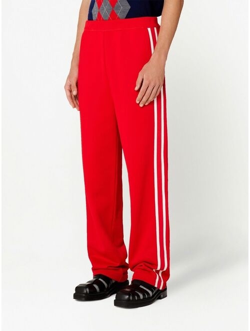 AMI Paris side-stripe drawstring track pants