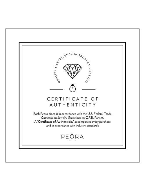 Peora Simulated Emerald Signature Solitaire Pendant Necklace for Women 925 Sterling Silver, 2 Carats Princess Cut 9mm, with 18 inch Chain