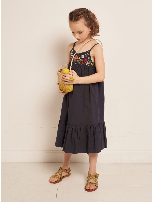 Bonpoint Anya embroidered smock dress