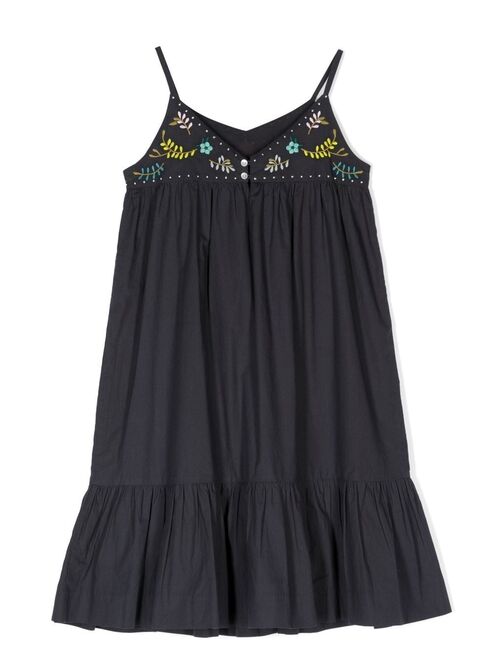 Bonpoint Anya embroidered smock dress