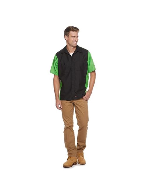 Men's Red Kap Short Sleeve Button-up Crew Shirt