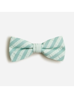 Boys' silk bow tie in black