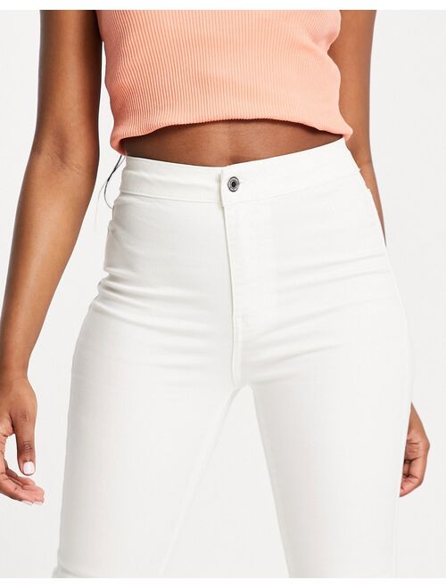 New Look skinny flare jean in white