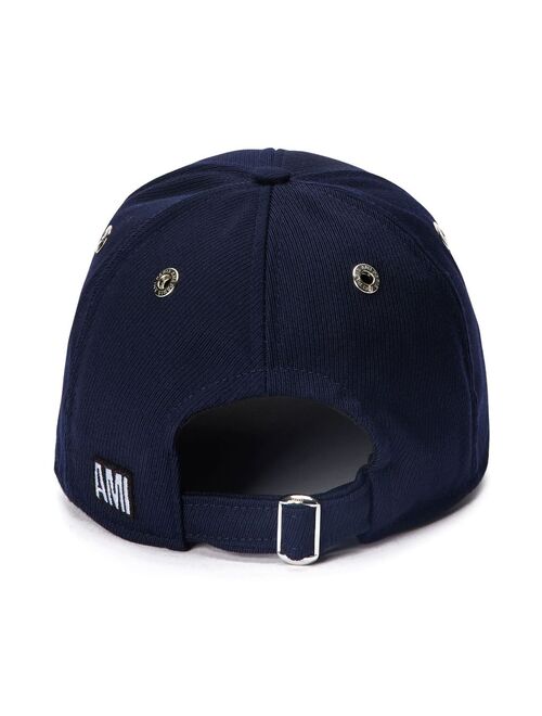 AMI Paris side logo-patch baseball cap