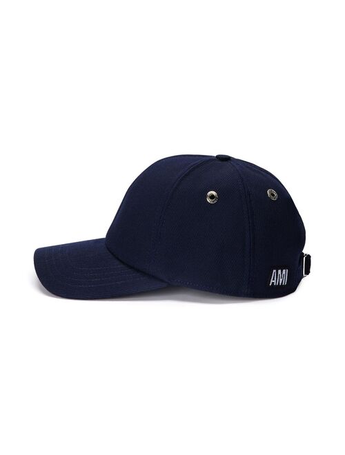 AMI Paris side logo-patch baseball cap