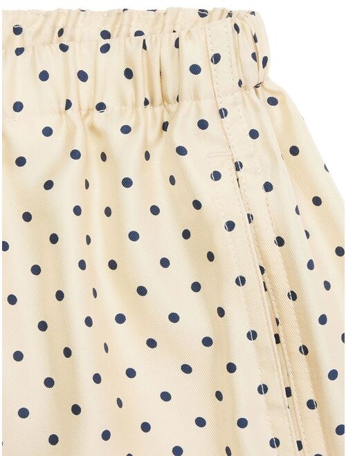 AMI Paris polka-dot print silk shorts