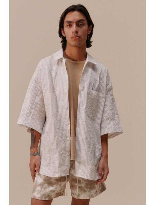 Urban outfitters Standard Cloth Caden Crinkled Stripe Shirt