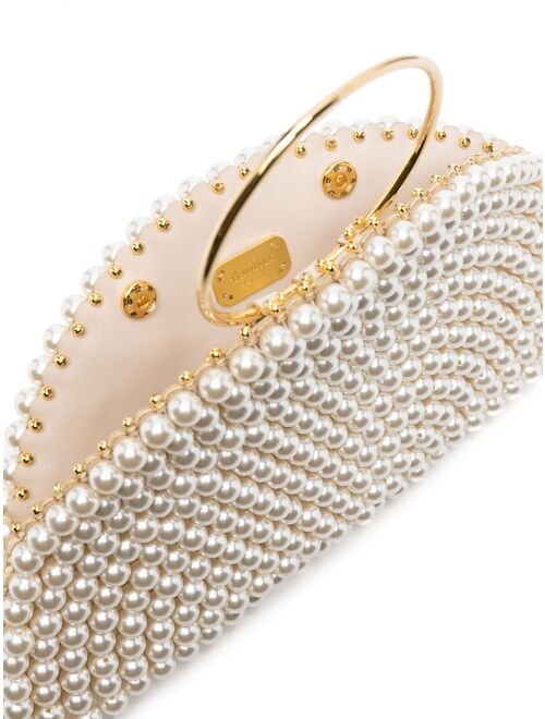 Vanina faux-pearl clutch bag