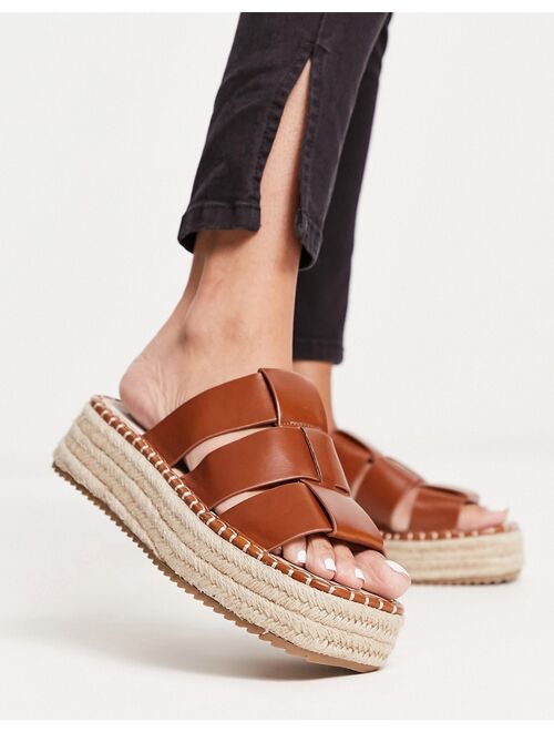 ASOS DESIGN Jackson fisherman espadrilles in tan